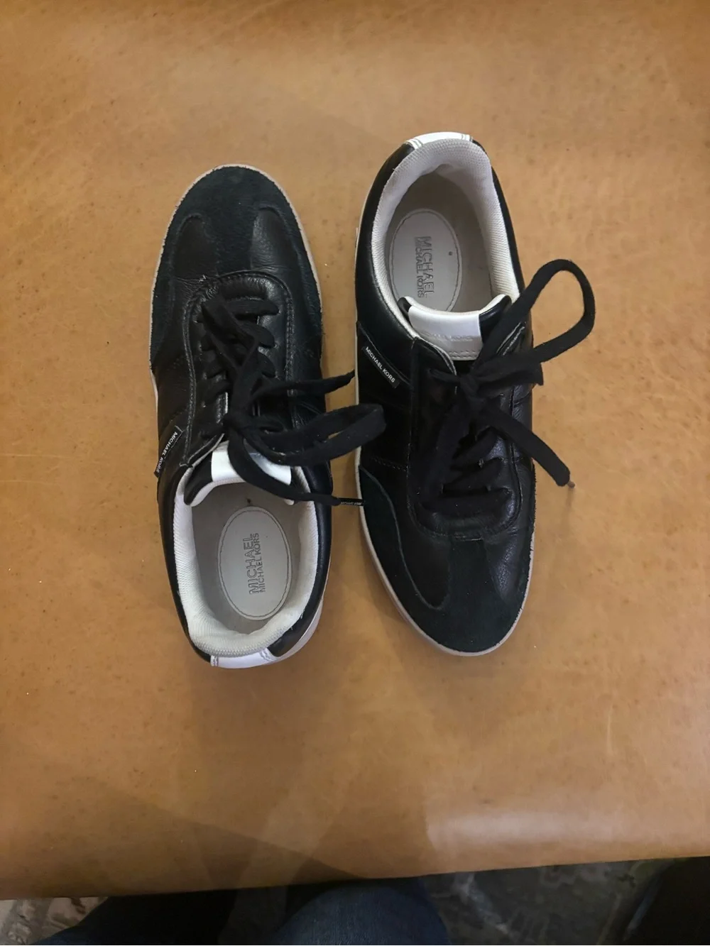 Michael Kors Black and White Low-Top Sneakers